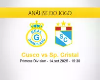 Prognóstico Cusco Sp. Cristal (14 setembro 2025)