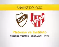 Prognóstico Platense Instituto (26 janeiro 2026)
