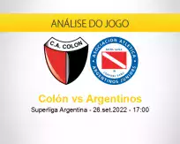 Prognóstico Colón Argentinos (26 setembro 2022)