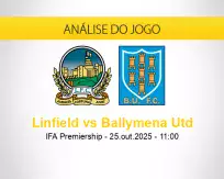 Prognóstico Linfield Ballymena Utd (25 outubro 2025)