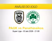 Prognóstico PAOK Panathinaikos (05 abril 2026)