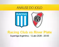 Prognóstico Racing Club River Plate (12 abril 2026)