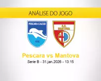 Prognóstico Pescara Mantova (31 janeiro 2026)