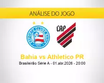Prognóstico Bahia Athletico PR (01 abril 2026)