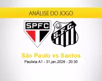 Prognóstico São Paulo Santos (31 janeiro 2026)
