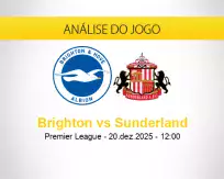 Prognóstico Brighton Sunderland (20 dezembro 2025)