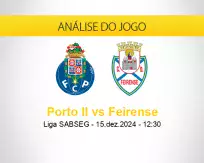 Prognóstico Porto II Feirense (15 dezembro 2024)