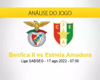 Prognóstico Benfica II Estrela Amadora (17 agosto 2022)