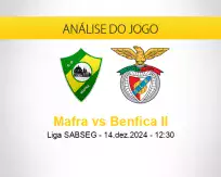 Prognóstico Mafra Benfica II (14 dezembro 2024)