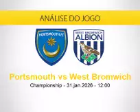 Prognóstico Portsmouth West Bromwich (31 janeiro 2026)