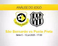Prognóstico São Bernardo Ponte Preta (12 julho 2025)