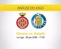 Prognóstico Girona Getafe (26 janeiro 2026)