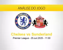 Prognóstico Chelsea Sunderland (25 outubro 2025)