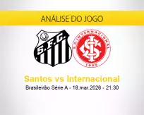 Santos vs Internacional