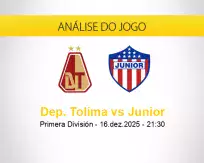 Prognóstico Dep. Tolima Junior (16 dezembro 2025)