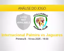 Prognóstico Internacional Palmira Jaguares (19 novembro 2025)