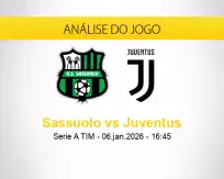 Prognóstico Sassuolo Juventus (06 janeiro 2026)