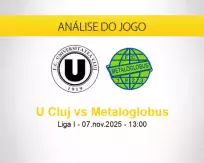 Prognóstico U Cluj Metaloglobus (07 novembro 2025)