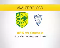 Prognóstico AEK Omonia (09 novembro 2025)