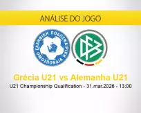 Prognóstico Grécia U21 Alemanha U21 (31 março 2026)