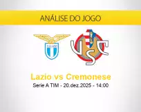 Prognóstico Lazio Cremonese (20 dezembro 2025)