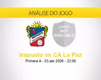 Prognóstico Irapuato CA La Paz (03 abril 2026)