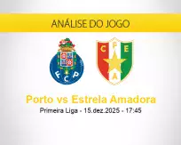 Prognóstico Porto Estrela Amadora (15 dezembro 2025)