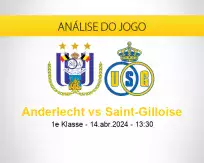 Prognóstico Anderlecht Saint-Gilloise (14 abril 2024)