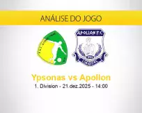 Prognóstico Ypsonas Apollon (21 dezembro 2025)