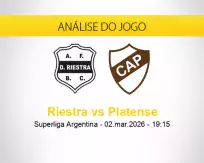 Prognóstico Riestra Platense (02 março 2026)