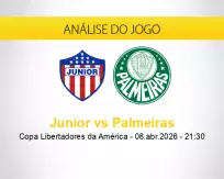 Prognóstico Junior Palmeiras (08 abril 2026)