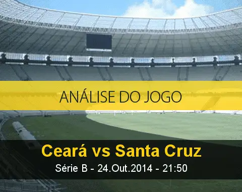 Análise do jogo: Ceará X Santa Cruz (24 Outubro 2014)