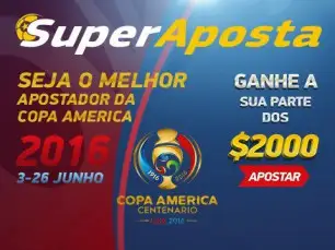 2000 euros de oferta SuperAposta na Copa América Centenário