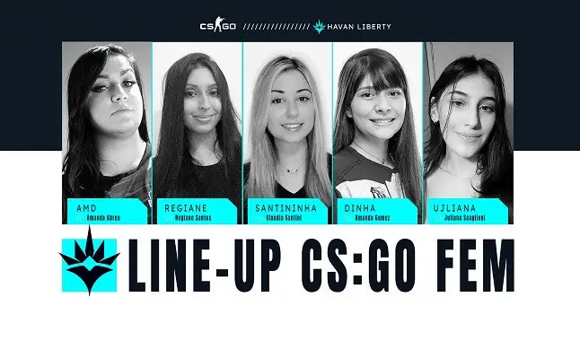 CS:GO: Havan Liberty divulga elenco feminino