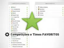 Equipes e competições favoritas