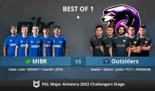 PGL Major Antwerp 2022: MIBR vs Outsiders