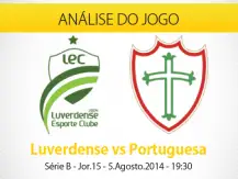 Prongóstico: Luverdense X Portuguesa (Campeonato Brasileiro Série B) 5.Ago.2014