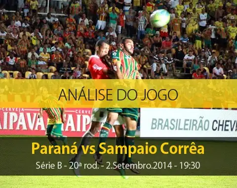Análise do jogo: Paraná Clube vs Sampaio Corrêa (2 Setembro 2014)