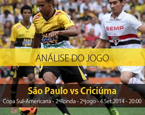 Análise do jogo: São Paulo X Criciúma (4 Setembro 2014)
