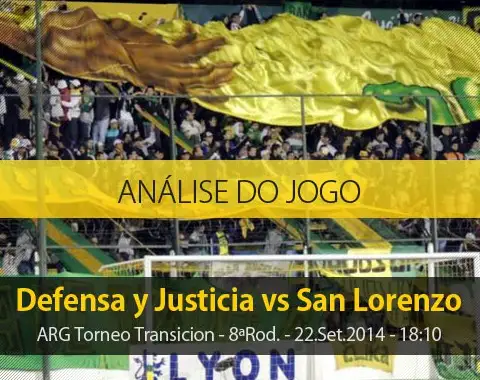 Análise do jogo: Defensa y Justicia X San Lorenzo (22 Setembro 2014)