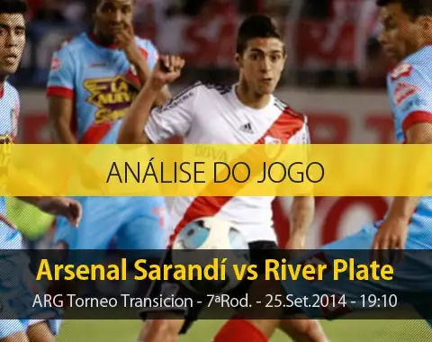Análise do jogo: Arsenal Sarandí vs River Plate (25 Setembro 2014)