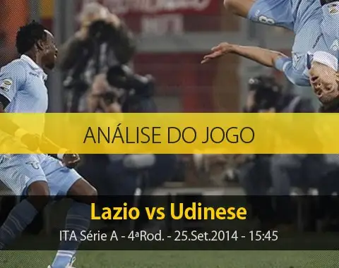 Análise do jogo: Lazio vs Udinese (25 Setembro 2014)