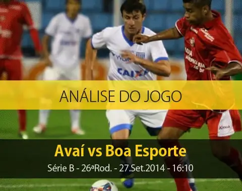 Análise do jogo: Avaí X Boa Esporte (27 Setembro 2014)