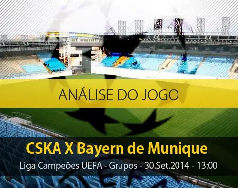 Análise do jogo: CSKA X Bayern de Munique (30 Setembro 2014)