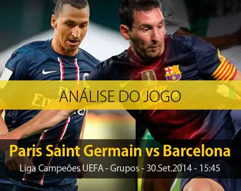 Análise do jogo: PSG X Barcelona (30 Setembro 2014)