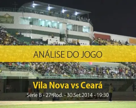Análise do jogo: Vila Nova vs Ceará (30 Setembro 2014)
