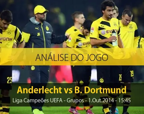 Análise do jogo: Anderlecht vs Borussia Dortmund (1 Outubro 2014)