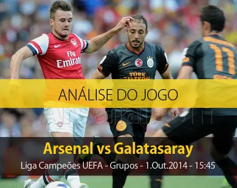Análise do jogo: Arsenal vs Galatasaray (1 Outubro 2014)