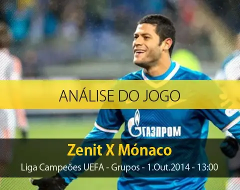 Análise do jogo: Zenit vs Mónaco (1 Outubro 2014)