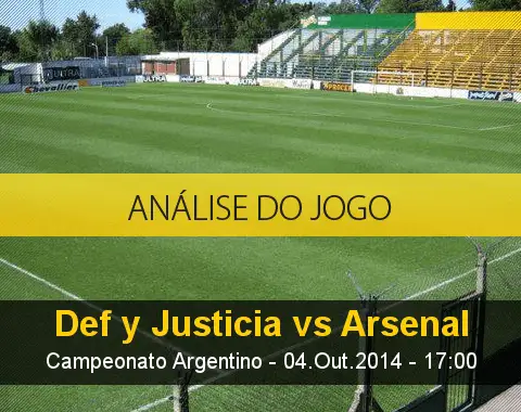 Análise do jogo: Defensa y Justicia vs Arsenal de Sarandí (4 Outubro 2014)